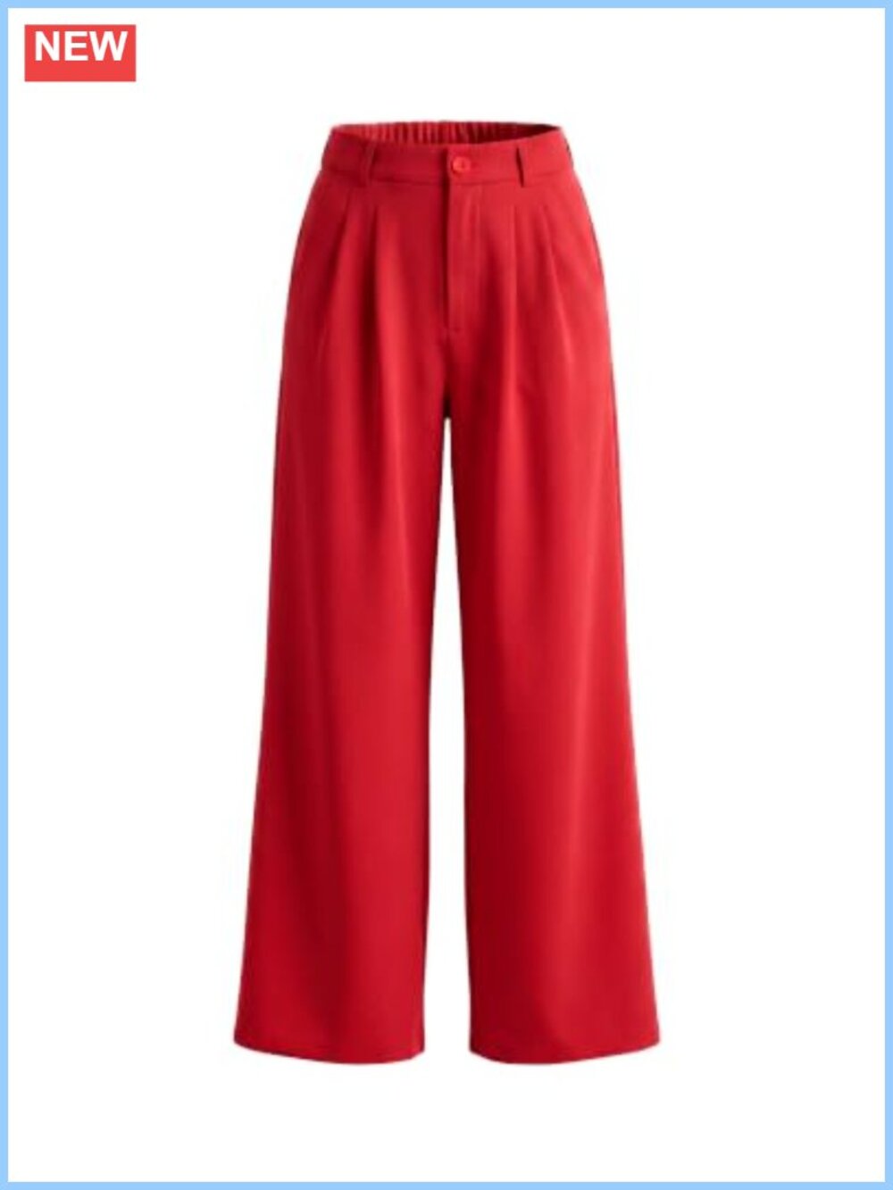 Wide Leg High Waisted Work Pants Pleated Front Dressy Trousers with Pockets